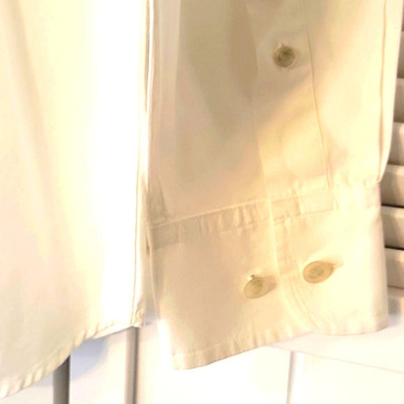 LAUREN RALPH LAUREN WOMEN’S WHITE LONG SLEEVE STITCHED FRONT SHIRT SZM - Picture 8 of 10